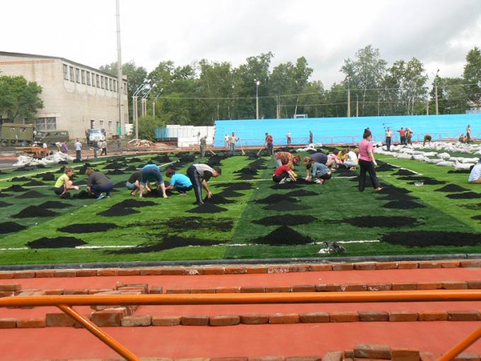 摩耗の抵抗力があるヨーロッパのサッカーの人工的な草/サッカーの総合的な泥炭 2